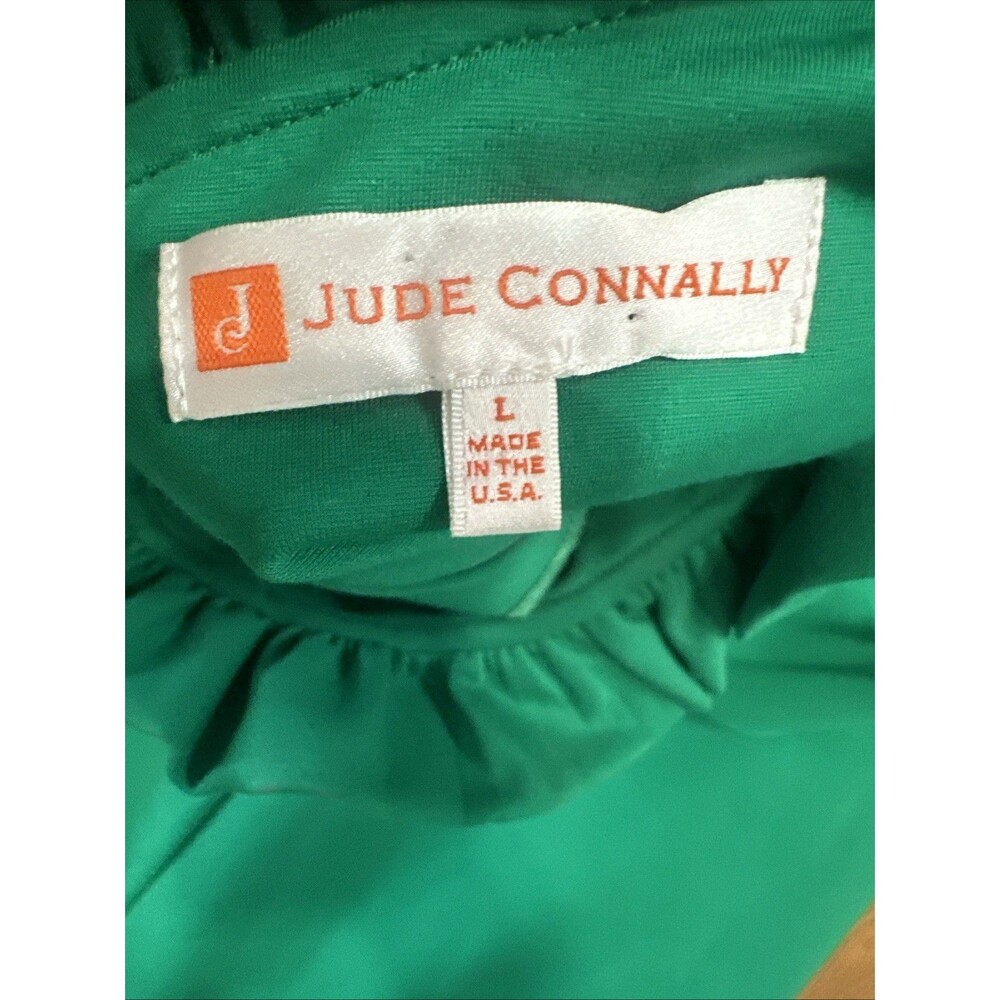 Jude Connally dress large Kelly Green Sleeveless knee length - Picture 7 of 7